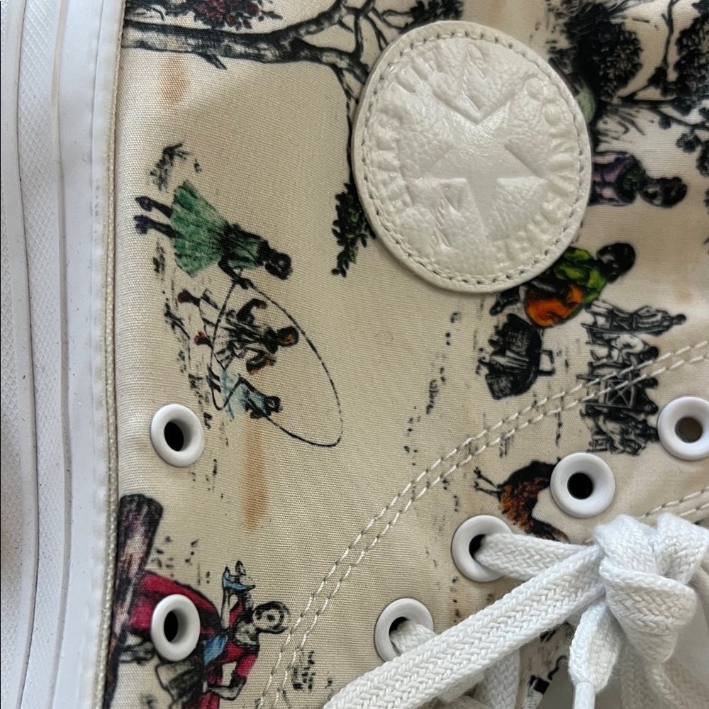 Converse x Sheila Bridges Harlem Toile high tops  - Cream - Picture 3 of 10